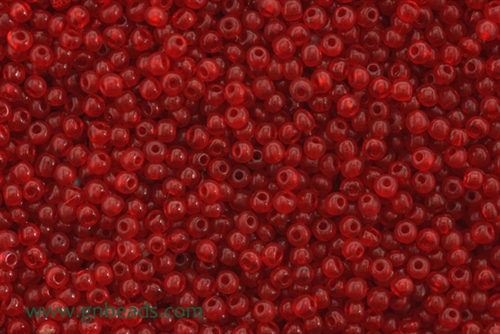 9/0 Seed Bead,Vintage Czechoslovakian Seed Beads, Ruby