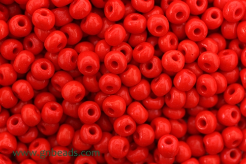 4/0, Seed Bead, Vintage, Czechoslovakian, Seed Beads, Red