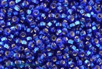 6/0 Seed Bead,Vintage Czechoslovakian Seed Beads, Silver Lined, Royal Blue