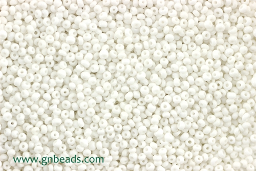 12/0, Seed Bead, Vintage, Czechoslovakian, Seed Beads, White