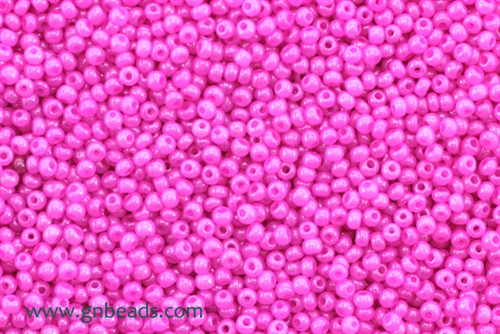 10/0, Seed Bead, Vintage, Czechoslovakian, Seed Beads, Shocking Pink, Lustre