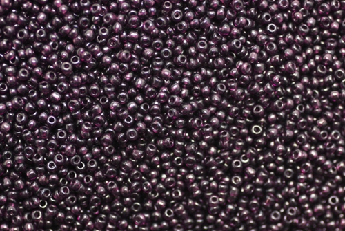 12/0, Seed Bead, Vintage, Czechoslovakian, Seed Beads, Clear Purple