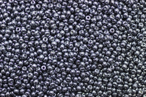 12/0, Seed Bead, Vintage, Czechoslovakian, Seed Beads, Gunmetal