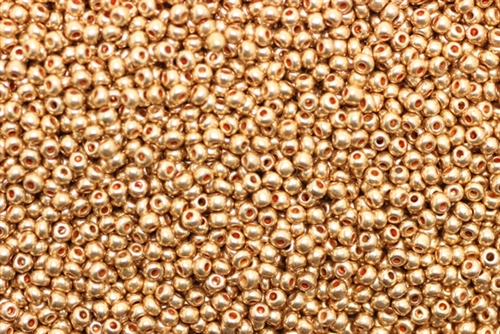 11/0, Seed Bead, Vintage, Czechoslovakian, Seed Beads, Gold