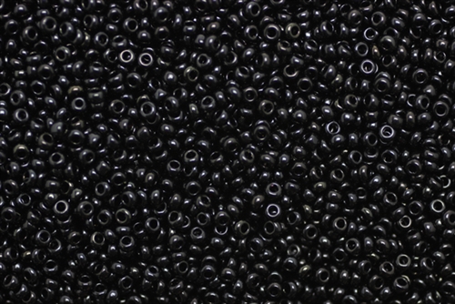 11/0, Seed Bead, Vintage, Czechoslovakian, Seed Beads, Black