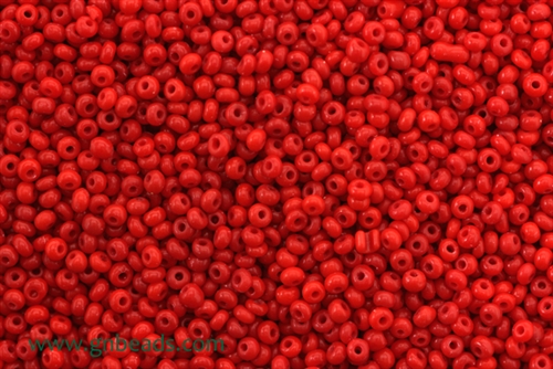 10/0, Seed Bead, Vintage, Czechoslovakian, Seed Beads, Red