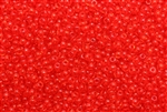 10/0, Seed Bead, Vintage, Czechoslovakian, Seed Beads, Clear Light Red