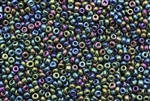 10/0, Seed Bead, Vintage, Czechoslovakian, Seed Beads, Metallic Blue Iris