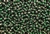 8/0, Seed Bead, Vintage, Czechoslovakian, Seed Beads, Emerald Green Foil Lined