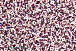 7/0 Seed Bead,Vintage Czechoslovakian Seed Beads, Red, White, Blue