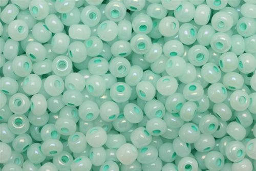 6/0, Seed Bead, Vintage, Czechoslovakian, Seed Beads, Light Green