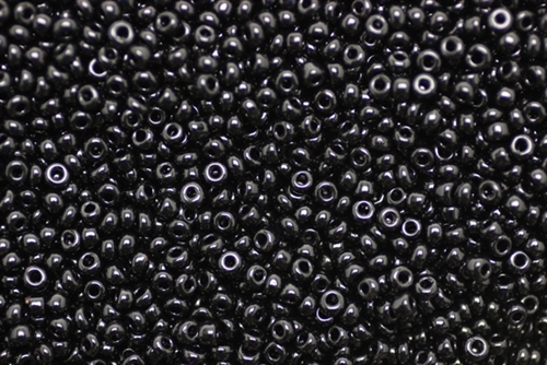 9/0, Seed Bead, Vintage, Czechoslovakian, Seed Beads, Black