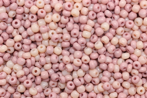 8/0, Seed Bead, Vintage, Czechoslovakian, Seed Beads, Pink Mix