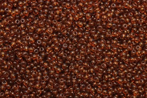 12/0, Seed Bead, Vintage, Czechoslovakian, Seed Beads, Clear Dark Brown
