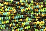 Seed Bead, Czech, Aged, 5/0, Mosaic Picasso Mix