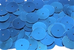 Sequin, Round, 18MM, Vintage, Flat, Center Hole, Teal Blue