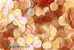 Sequin, Round, 8MM, Vintage, 1.8MM Top Hole, Orange Iris