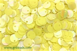 Sequin, Round, 8MM, Vintage, 1.8MM Top Hole, Yellow Iris