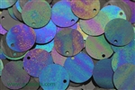 Sequin, Round, 14MM, Vintage, Flat, Top Hole, Navy Iris