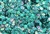 Sequin, Round, 5MM, Cupped, Vintage, 1MM Center Hole, Clear Teal Iris