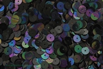 Sequin, 6MM, Vintage, Round, Flat, Center Hole, Black Iris