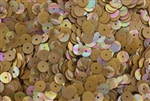 Sequin, 6MM, Vintage, Round, 1.5MM Center Hole, Honey Iris