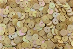 Sequin, 6MM, Vintage, Round, 1.5MM Center Hole, Beige Iris