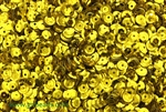 Sequin, Round, 5MM, Cupped, Vintage, 1MM Center Hole, Chartreuse