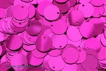 Sequin, Round, 10MM, Vintage, Flat, Top Hole, Fuchsia