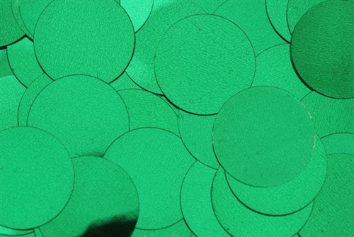 Sequin, 20MM, Round, Vintage, No Hole, Kelley Green