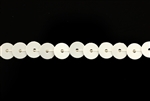 Sequin Trim, 5MM, Vintage, Flat Round, White