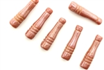 Vintage Czech Pillar Beads / Pink Lustre 28MM