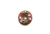 Cloisonne Beads,Vintage / Donut 15MM Red