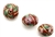 Cloisonne Beads,Vintage / Square 16MM Red