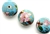 Cloisonne Beads,Vintage / Round 20MM Light Blue