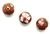 Cloisonne Beads,Vintage / Round 16MM Dark Red