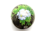 Cloisonne Beads,Vintage / Large Round 50MM Black