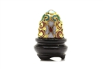 Cloisonne Egg,Vintage / 25MM Gold