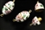 Cloisonne Clasp,Vintage / Oval 26MM White