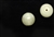 Bead, Czech, Vintage, Glass, "Silk" Lampwork Beads, 13MM, White