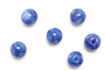 Bead, Czech, Vintage, Glass, "Silk" Lampwork Beads, 9MM, Blue