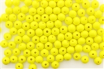 Bead, Vintage, Japanese, Round, Glass, 6MM, Yellow