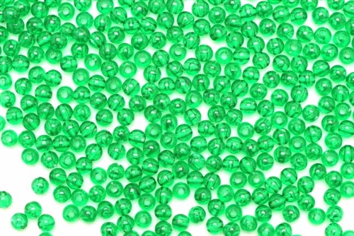 Bead, German Acrylic, Vintage, 4MM, Round, Green