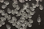 Bead, German Acrylic, Vintage, 9MM, Tear Drop, Crystal