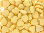 Czech Heart Beads / 10MM Cream