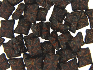 Czech Butterfly Beads / 15MM Brown