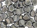 Czech Shell Beads / 14MM Hematite