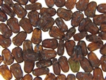 Czech Tulip Beads / 8MM Brown Picasso