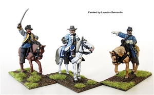 Perry Metals - ACW Confederate Generals Mounted