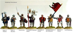 Perry Metals - French High Command at Agincourt on Foot